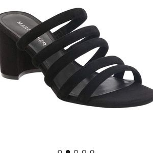 Marc Fisher Shire strapping tubular mule. New 7